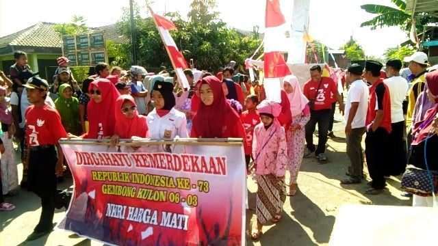 Perayaaan HUT Ke-73 RI Desa Gembong Kulon Kab. Tegal