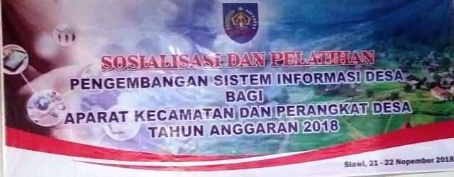 Sosialisasi dan Pelatihan Sisitem Informasi Desa (SID)